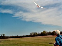 Morris launching his Sky Bird