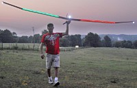 Bill Halstead and his Challenger at dusk