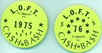 LOFT Cash Bash 1975-1976 buttons