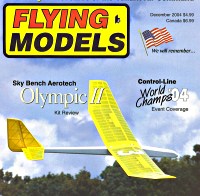 Oly II on the cover of Flying Models 2004